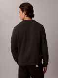 Black Monologo Badge Terry Sweatshirt  Men
