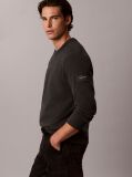 Black Monologo Badge Terry Sweatshirt  Men