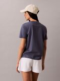 Blue Classic Cotton Logo T-shirt  Women