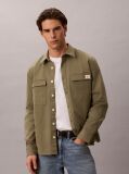 Green Comfort Cotton Utility Overshirt  Men