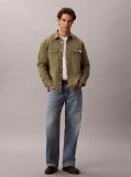 Green Comfort Cotton Utility Overshirt  Men