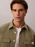 Green Comfort Cotton Utility Overshirt  Men
