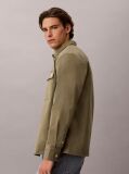 Green Comfort Cotton Utility Overshirt  Men