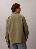Green Comfort Cotton Utility Overshirt  Men