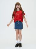 Red Script Logo T-Shirt  Girls
