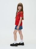 Red Script Logo T-Shirt  Girls
