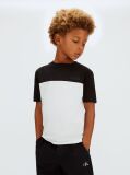 Black Colourblock T-shirt  Boys
