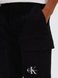 Black Woven Cargo Joggers  Boys