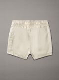 Beige Newborn Twill Shorts  Newborn