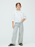 White White Denim Jacket  Girls