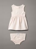 Pink Newborn Flared Milano Dress  Newborn