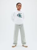 White Monologo Terry Crew Neck Sweatshirt  Boys