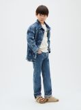 Denim All-Over Bleached Monogram Denim Shirt  Boys