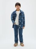 Denim All-Over Bleached Monogram Denim Shirt  Boys