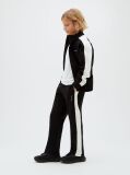 Black Colour-Blocked Terry Track Top And Joggers Set  Boys