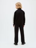 Black Colour-Blocked Terry Track Top And Joggers Set  Boys