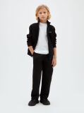 Black Colour-Blocked Terry Track Top And Joggers Set  Boys