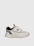 White Low Cut Velcro Sneakers  Kids Unisex