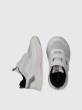 White Low Cut Velcro Sneakers  Kids Unisex