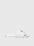 White Kids Signature Logo Sliders  Kids Unisex