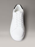 Λευκό Δερμάτινα Sneakers Με Signature Λογότυπο  Άνδρας