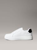Λευκό Δερμάτινα Sneakers Με Signature Λογότυπο  Άνδρας