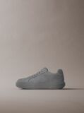 Grey CK Avenue - Suede Logo Trainers  Men