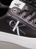 Μαύρο Δερμάτινα Sneakers Με Πλατφόρμα  Γυναίκα