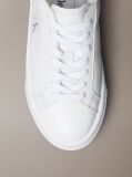 White Sienna - Leather Logo Platform Trainers  Women