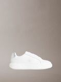 Λευκό Chunky Sneakers Από Δέρμα Με Ασημί Λεπτομέρεια  Γυναίκα