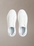 Λευκό Chunky Sneakers Από Δέρμα Με Ασημί Λεπτομέρεια  Γυναίκα