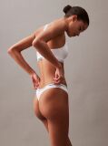 White 3 Pack Thongs - Modern Logo  Women