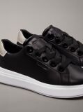 Μαύρο Δερμάτινα Sneakers  Γυναίκα