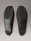 Black Shimmer Mesh Ballerinas  Women
