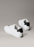 Λευκό Sneakers Από Απαλό Δέρμα Και Ανάγλυφο Λογότυπο  Γυναίκα