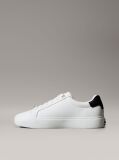 Λευκό Sneakers Από Απαλό Δέρμα Και Ανάγλυφο Λογότυπο  Γυναίκα