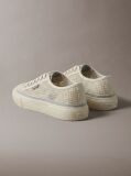 Beige Raffia Vulcanised Trainers  Women