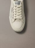 Beige Raffia Vulcanised Trainers  Women