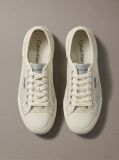 Beige Raffia Vulcanised Trainers  Women