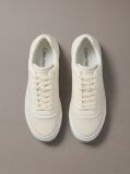White Emblem Perforated Cupsole Trainers  Women
