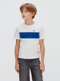 Λευκό T-shirt Με Διχρωμία  Αγόρι