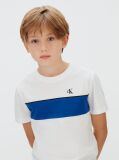 Λευκό T-shirt Με Διχρωμία  Αγόρι