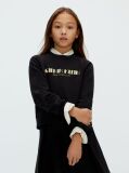 Black Boxy Logo Sweatshirt  Girls
