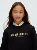Black Boxy Logo Sweatshirt  Girls