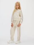 Grey Relaxed Piping Jogging Suit  Girls