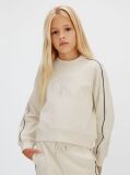 Grey Relaxed Piping Jogging Suit  Girls