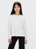 Λευκό Boxy T-shirt Με Λογότυπο  Κορίτσι