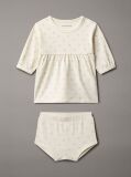 White Newborn Logo Dress  Newborn