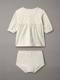 White Newborn Logo Dress  Newborn
