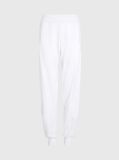 White Relaxed Monogram Joggers  Women